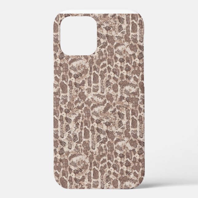 Brown et Tan Snake Skin Coque-Mate coque iphone (Verso)