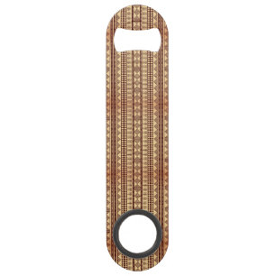 Brown ethnic texture bar key