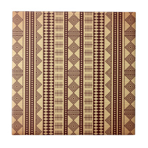 Brown ethnic texture tile