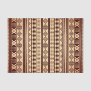 Brown ethnic texture tissue paper