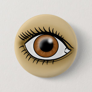 Brown Eye icon 2 Inch Round Button