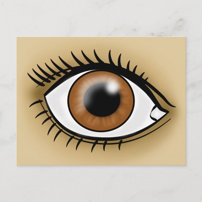 Brown Eye icon Postcard (Front)