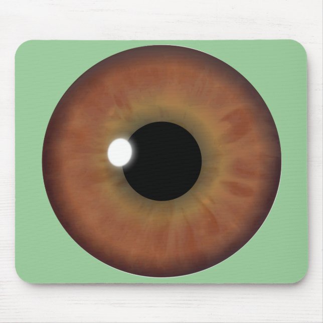 Brown Eye Iris Custom Cool Mouse Pad (Front)