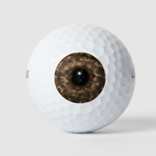 Brown Eyeball Golf Balls