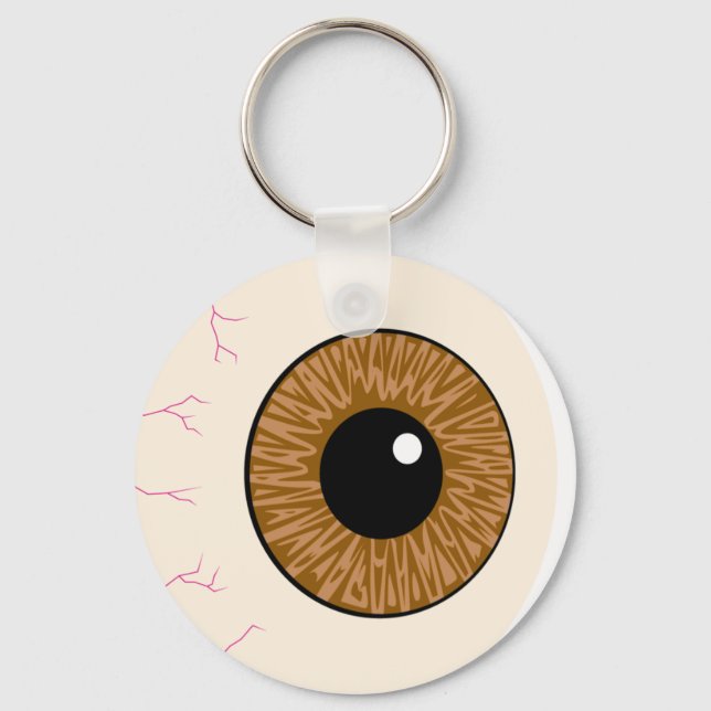 brown eyeball keychain (Front)