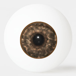 Brown Eyeball Ping Pong Ball