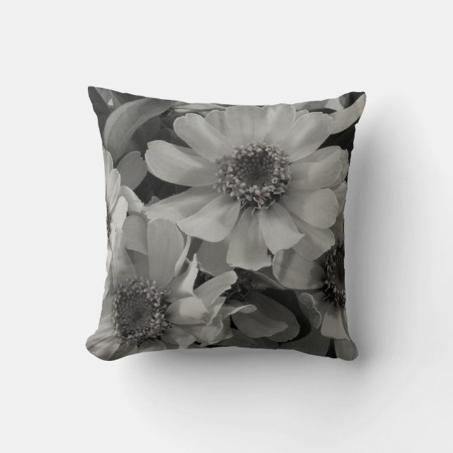 Brown Eyed Susan Flowers Throw Pillow (Front)