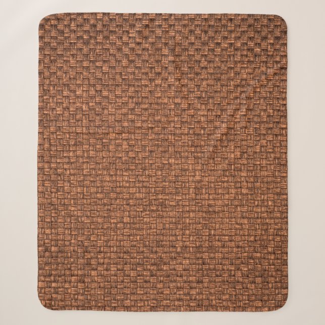 brown fabric texture for background sherpa blanket (Front)