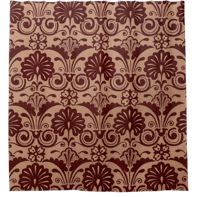 brown fans and fronds print (Front)