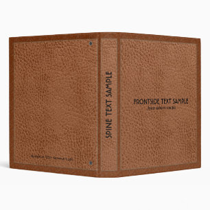 Brown Faux Cuir Look Avery Classeur 2