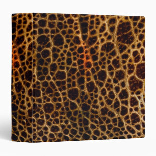 Brown Faux Leather Avery Binder