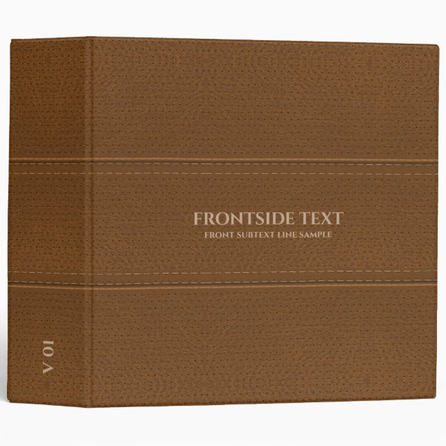 Brown Faux Leather texture Binder (Front/Spine)