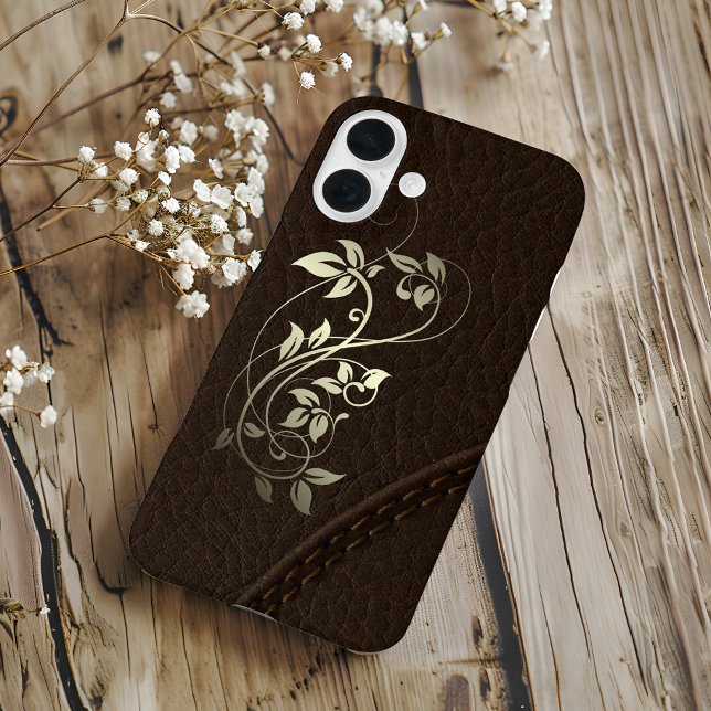 Brown Faux Leather Upholstery Case-Mate iPhone Case (Creator Uploaded)