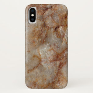 Brown Faux Marble Stone Background Case-Mate iPhone Case