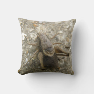Brown Field Cricket Pillow
