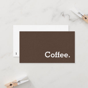 Brown Flannel Dark Loyalty Coffee Punch-Card Card