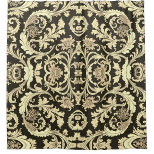 Brown Fleur Antique Pattern