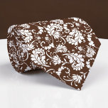 Brown Floral Pattern Custom Necktie<br><div class="desc">This custom necktie features a sophisticated floral pattern, making it a stylish and unique accessory. It's perfect for adding a touch of personality to any outfit, whether it's for a special occasion or everyday wear. The high-quality fabric ensures a comfortable and long-lasting wear, and the custom design allows you to...</div>