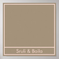 Brown floral placemat