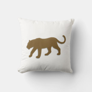 Brown Florida Panther Throw Pillow