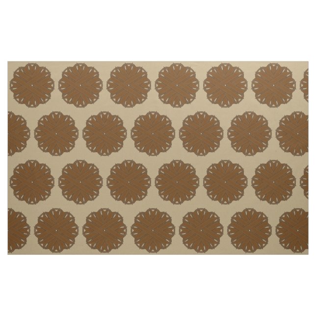 Brown Flower Ribbon by Kenneth Yoncich Fabric (Fat Quarter)