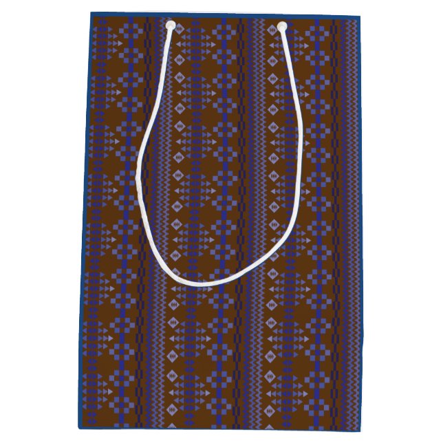 Brown Focus Medium Gift Bag (Back)