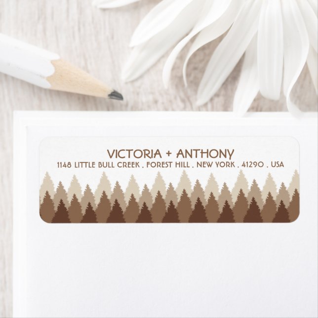 Brown Forest Range Woodland Wedding (Insitu)