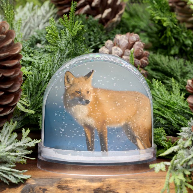 Brown Fox Snowglobe (Winter)