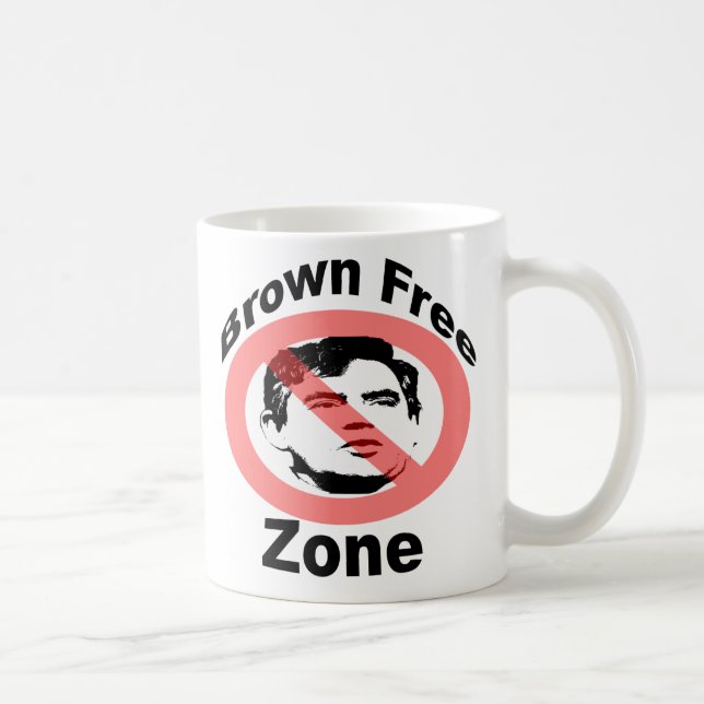 Brown Free Zone Mug (Right)