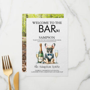 Brown French Bulldog Bar Menu