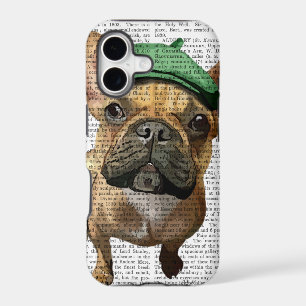 Brown French Bulldog with Green Hat 2