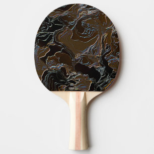 Brown Funky Soldier Ping Pong Paddle