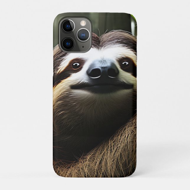Brown Fuzzy Sloth,  Case-Mate iPhone Case (Back)