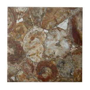 Brown Gemstone Print Ceramic Tile