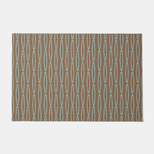 Brown Geometric Repeat Doormat