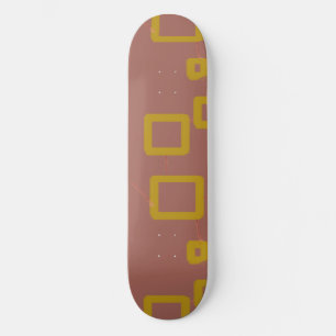 Brown Geometric Skateboard