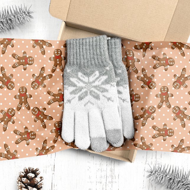 Brown Gingerbread Man Christmas Tissue Paper (Creator Uploaded)