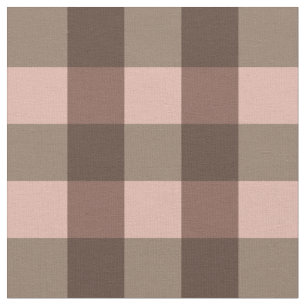 Brown Gingham Fabric