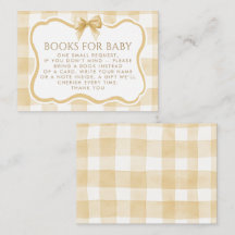 Brown Gingham Wavy Frame Bow Books For Baby