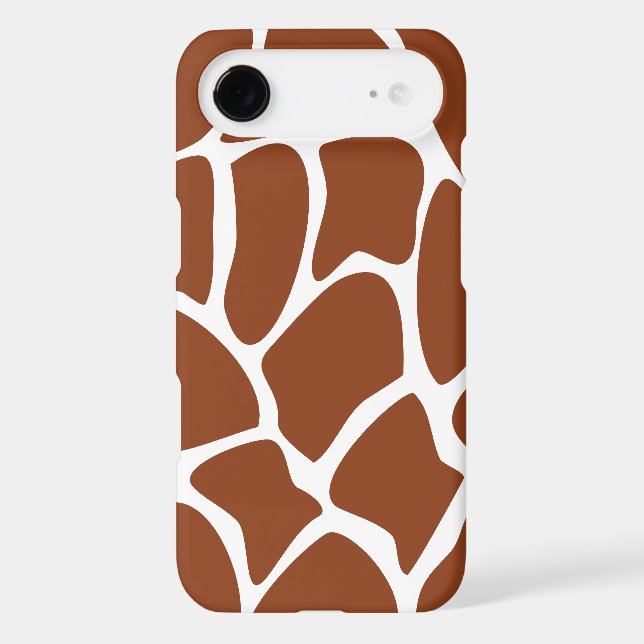Brown Giraffe Print Pattern. Case-Mate iPhone Case (Back)