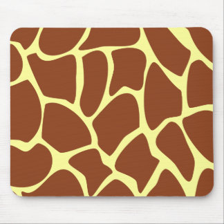 Brown Giraffe Print Pattern. Mouse Pad