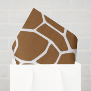 Brown Giraffe Tissue Paper