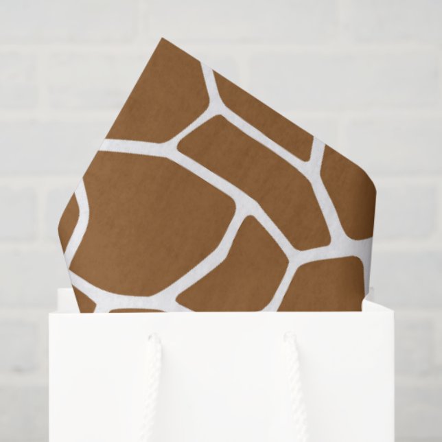 Brown Giraffe  Tissue Paper (Gift Bag)
