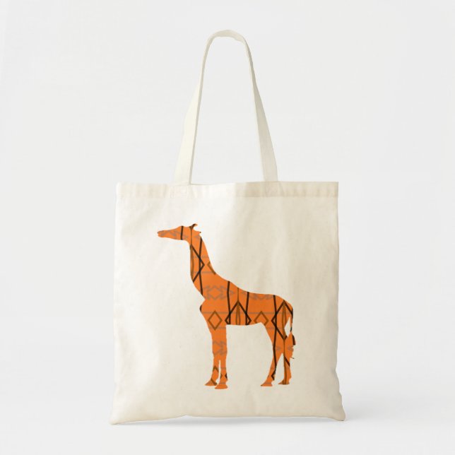 Brown giraffe tote bag (Front)
