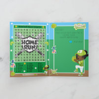 Brown Girls Softball Word Search Happy Birthday
