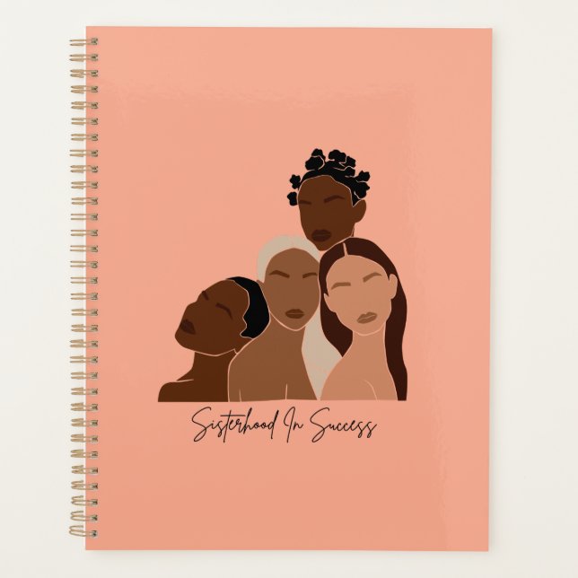 Brown Girls Spiral Book Planner (Front)
