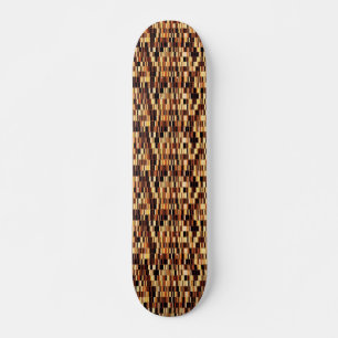 Brown glass pattern skateboard