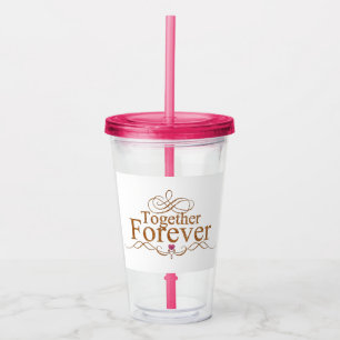 Brown Glitter Acrylic Tumbler
