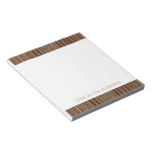 Brown Gold Stripes Notepad