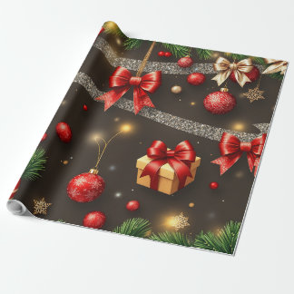 Brown & Gold Wrapping Paper